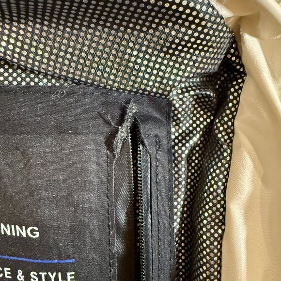 Upwear & Suits Cream Quilted Faux Leather Fringe Ski Snow Suit, Jumpsuit - Picture 11 of 11